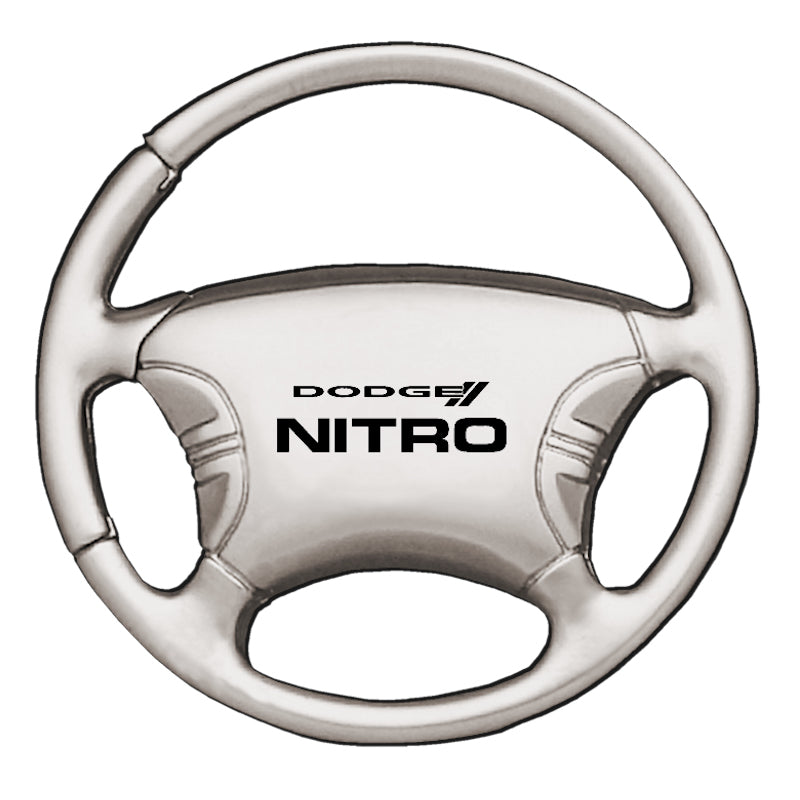 Dodge Nitro Steering Wheel Key Fob - Silver