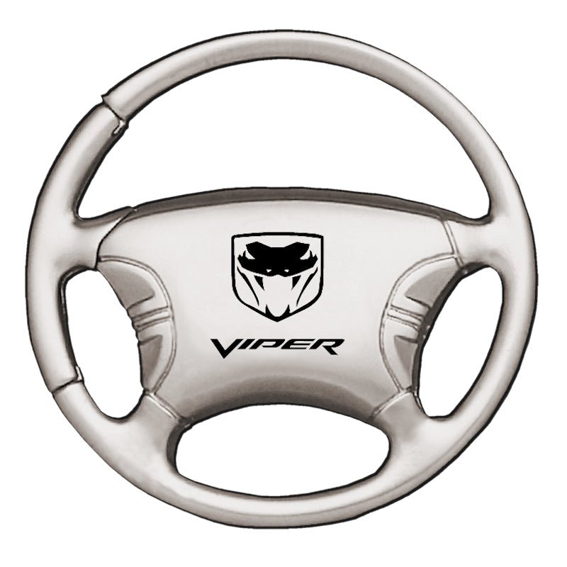 Dodge Viper (Fangs) Steering Wheel Key Fob - Silver