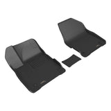 All-Weather Custom-Fit Floor Mats for Kia Ev6 2022-2024 with Non-Slip Backing - Black - 1st Row