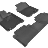 All-Weather Custom-Fit Floor Mats for Acura Rdx 2013-2018 with Non-Slip Backing - Black - 1st Row 2nd Row