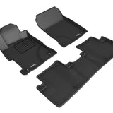 All-Weather Custom-Fit Floor Mats for Acura Ilx 2013-2022 with Non-Slip Backing - Black - 1st Row 2nd Row