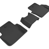 All-Weather Custom-Fit Floor Mats for Acura Tlx 2015-2020 with Non-Slip Backing - Black - 2nd Row
