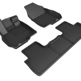 All-Weather Custom-Fit Floor Mats for Acura Rdx 2019-2025 with Non-Slip Backing - Black - 1st Row 2nd Row