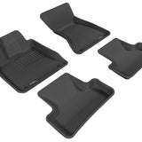 All-Weather Custom-Fit Floor Mats for Audi Q5 / Sq5 2009-2017 with Non-Slip Backing - Black - 1st Row 2nd Row