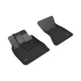All-Weather Custom-Fit Floor Mats for Audi Q5 / Sq5 2009-2017 with Non-Slip Backing - Black - 1st Row