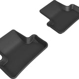 All-Weather Custom-Fit Floor Mats for Audi Q5 / Sq5 2009-2017 with Non-Slip Backing - Black - 2nd Row