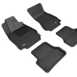 All-Weather Custom-Fit Floor Mats for Audi A6 / A7 / S6 / S7 / Rs7 2012-2018 with Non-Slip Backing - Black - 1st Row 2nd Row