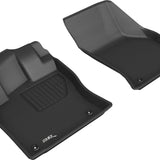All-Weather Custom-Fit Floor Mats for Audi A3/ Rs3/ S3/ Sportback E-Tron 2015-2020 with Non-Slip Backing - Black - 1st Row
