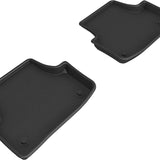 All-Weather Custom-Fit Floor Mats for Audi A3/ Rs3/ S3/ Sportback E-Tron 2015-2020 with Non-Slip Backing - Black - 2nd Row