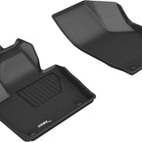 All-Weather Custom-Fit Floor Mats for Audi Q3 2015-2018 with Non-Slip Backing - Black - 1st Row