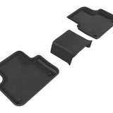 All-Weather Custom-Fit Floor Mats for Audi Q7 / Sq7 / Q8 / Sq8 2017-2025 with Non-Slip Backing - Black - 2nd Row