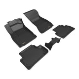 All-Weather Custom-Fit Floor Mats for Audi A4 / A4 Allroad / S4 / A5 / S5 2017-2025 with Non-Slip Backing - Black - 1st Row 2nd Row