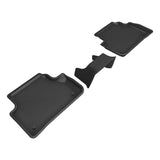 All-Weather Custom-Fit Floor Mats for Audi A4 / A4 Allroad / S4 / A5 / S5 2017-2025 with Non-Slip Backing - Black - 2nd Row