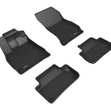 All-Weather Custom-Fit Floor Mats for Audi Q5 / Sq5 / Q5 Phev 2018-2025 with Non-Slip Backing - Black - 1st Row 2nd Row