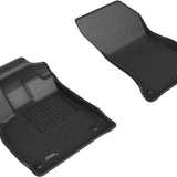 All-Weather Custom-Fit Floor Mats for Audi Q5 / Sq5 / Q5 Phev 2018-2025 with Non-Slip Backing - Black - 1st Row