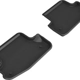 All-Weather Custom-Fit Floor Mats for Audi A5 Coupe / S5 Coupe 2018-2025 with Non-Slip Backing - Black - 2nd Row