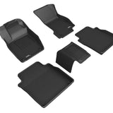 All-Weather Custom-Fit Floor Mats for Audi A8L / S8L 2019-2025 with Non-Slip Backing - Black - 1st Row 2nd Row