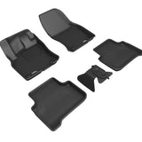All-Weather Custom-Fit Floor Mats for Audi Q3 2019-2025 with Non-Slip Backing - Black - 1st Row 2nd Row