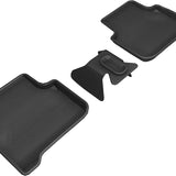 All-Weather Custom-Fit Floor Mats for Audi Q3 2019-2025 with Non-Slip Backing - Black - 2nd Row