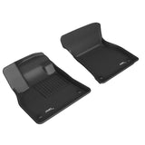 All-Weather Custom-Fit Floor Mats for Audi E-Tron / E-Tron Sportback 2019-2024 with Non-Slip Backing - Black - 1st Row