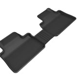 All-Weather Custom-Fit Floor Mats for Audi E-Tron / E-Tron Sportback 2019-2024 with Non-Slip Backing - Black - 2nd Row