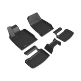 All-Weather Custom-Fit Floor Mats for Audi E-Tron Gt 2022-2024 with Non-Slip Backing - Black - 1st Row 2nd Row