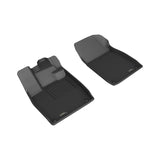 All-Weather Custom-Fit Floor Mats for Audi Q4 E-Tron 2022-2025 with Non-Slip Backing - Black - 1st Row