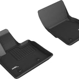 All-Weather Custom-Fit Floor Mats for Alfa Romeo Stelvio / Stelvio Quadrifoglio 2018-2025 with Non-Slip Backing - Black - 1st Row