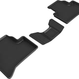 All-Weather Custom-Fit Floor Mats for Alfa Romeo Stelvio / Stelvio Quadrifoglio 2018-2025 with Non-Slip Backing - Black - 2nd Row