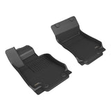 All-Weather Custom-Fit Floor Mats for Alfa Romeo Giulia / Giulia Quadrifoglio 2017-2025 with Non-Slip Backing - Black - 1st Row