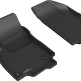 All-Weather Custom-Fit Floor Mats for Buick / Chevrolet Encore / Trax 2013-2022 with Non-Slip Backing - Black - 1st Row