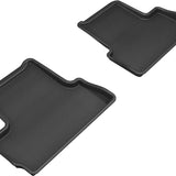All-Weather Custom-Fit Floor Mats for Buick Verano 2012-2017 with Non-Slip Backing - Black - 2nd Row