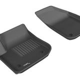 All-Weather Custom-Fit Floor Mats for Buick Envision 2016-2020 with Non-Slip Backing - Black - 1st Row