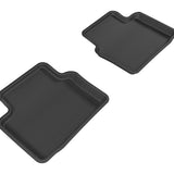 All-Weather Custom-Fit Floor Mats for Buick Regal 2011-2017 with Non-Slip Backing - Black - 2nd Row