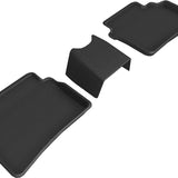 All-Weather Custom-Fit Floor Mats for Buick Regal 2018-2020 with Non-Slip Backing - Black - 2nd Row