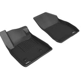 All-Weather Custom-Fit Floor Mats for Buick / Chevrolet Encore Gx / Trailblazer 2020-2025 with Non-Slip Backing - Black - 1st Row