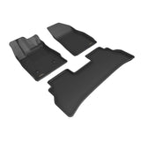 All-Weather Custom-Fit Floor Mats for Buick Envista 2024-2025 with Non-Slip Backing - Black - 1st Row 2nd Row