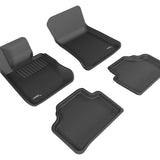 All-Weather Custom-Fit Floor Mats for BMW X1 2013-2015 with Non-Slip Backing - Black - 1st Row 2nd Row