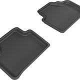 All-Weather Custom-Fit Floor Mats for BMW X1 2013-2015 with Non-Slip Backing - Black - 2nd Row