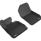 All-Weather Custom-Fit Floor Mats for BMW 3 Series Convertible 2007-2013 with Non-Slip Backing - Black - 1st Row