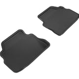 All-Weather Custom-Fit Floor Mats for BMW 3 Series 2007-2013 with Non-Slip Backing - Black - 2nd Row
