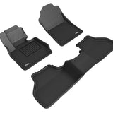 All-Weather Custom-Fit Floor Mats for BMW X3 (F25)/ X4 (F26) 2011-2018 with Non-Slip Backing - Black - 1st Row 2nd Row