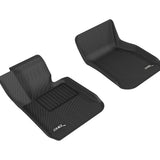 All-Weather Custom-Fit Floor Mats for BMW 3 Series (F30) 2012-2019 with Non-Slip Backing - Black - 1st Row