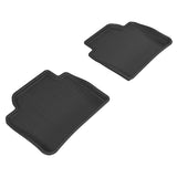 All-Weather Custom-Fit Floor Mats for BMW 3 Series (F30) / 4 Series(F36) 2012-2020 with Non-Slip Backing - Black - 2nd Row