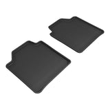 All-Weather Custom-Fit Floor Mats for BMW 3 Series Gran Turismo 2013-2019 with Non-Slip Backing - Black - 2nd Row