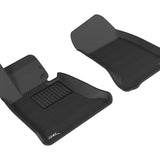All-Weather Custom-Fit Floor Mats for BMW 5 Series 2004-2010 with Non-Slip Backing - Black - 1st Row