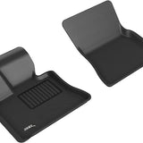 All-Weather Custom-Fit Floor Mats for BMW X5 / X6 2007-2014 with Non-Slip Backing - Black - 1st Row