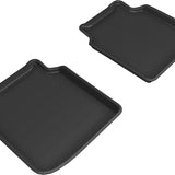 All-Weather Custom-Fit Floor Mats for BMW 7 Series Li 2009-2012 with Non-Slip Backing - Black - 2nd Row