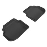 All-Weather Custom-Fit Floor Mats for BMW 5 Series Li 2011-2014 with Non-Slip Backing - Black - 2nd Row