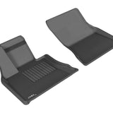 All-Weather Custom-Fit Floor Mats for BMW X5 (F15) / X6 (F16) 2014-2019 with Non-Slip Backing - Black - 1st Row